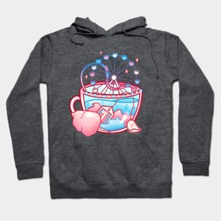 Pride Flag Teacup - Cotton Candy Transgender Hoodie